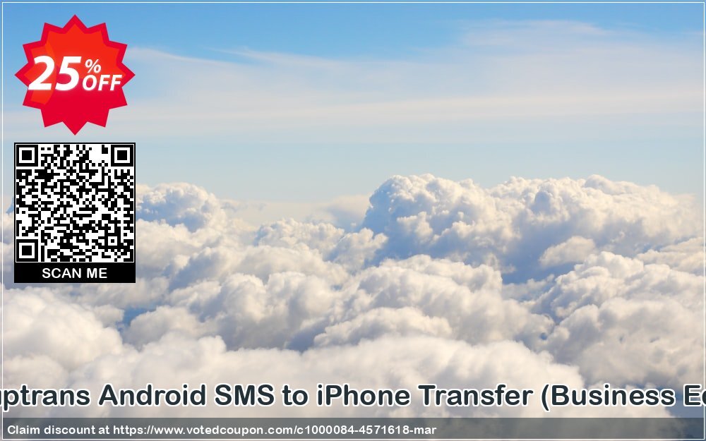 Backuptrans Android SMS to iPhone Transfer, Business Edition  Coupon Code Apr 2024, 25% OFF - VotedCoupon