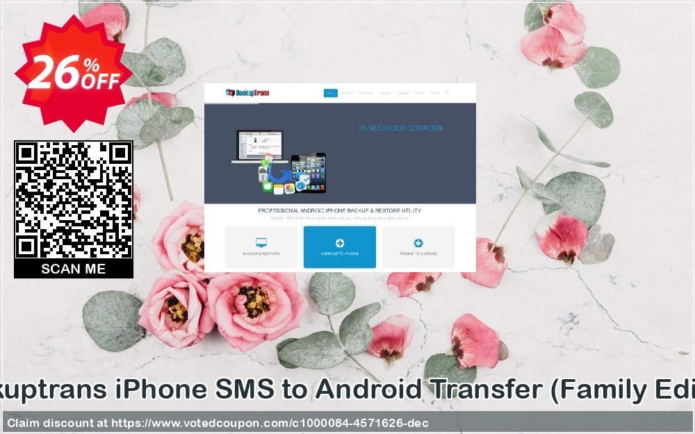 Backuptrans iPhone SMS to Android Transfer, Family Edition  Coupon, discount Backuptrans iPhone SMS to Android Transfer (Family Edition) wondrous promotions code 2024. Promotion: marvelous discounts code of Backuptrans iPhone SMS to Android Transfer (Family Edition) 2024
