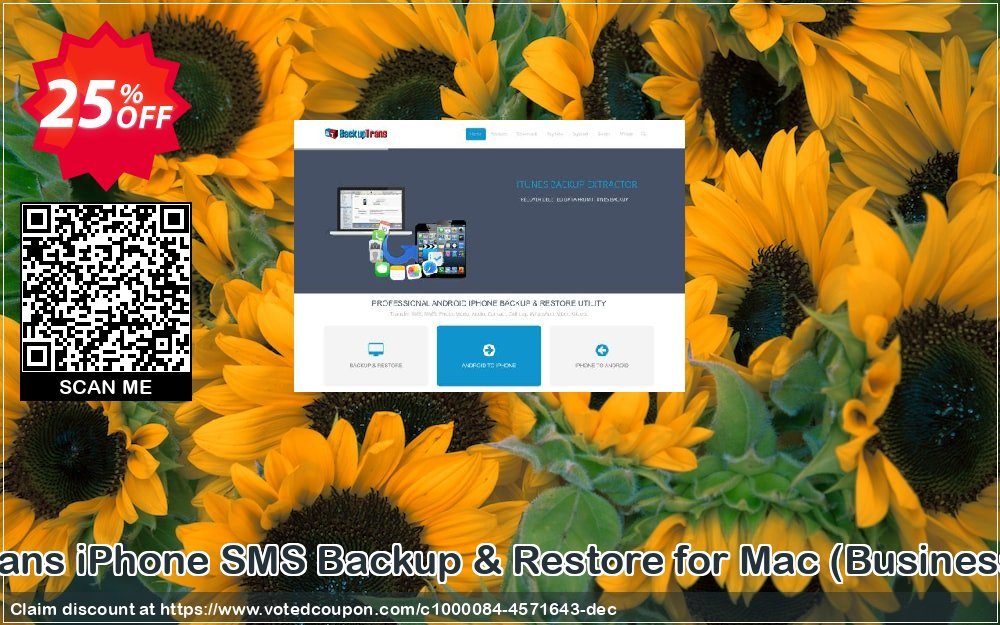 Backuptrans iPhone SMS Backup & Restore for MAC, Business Edition  Coupon Code Apr 2024, 25% OFF - VotedCoupon