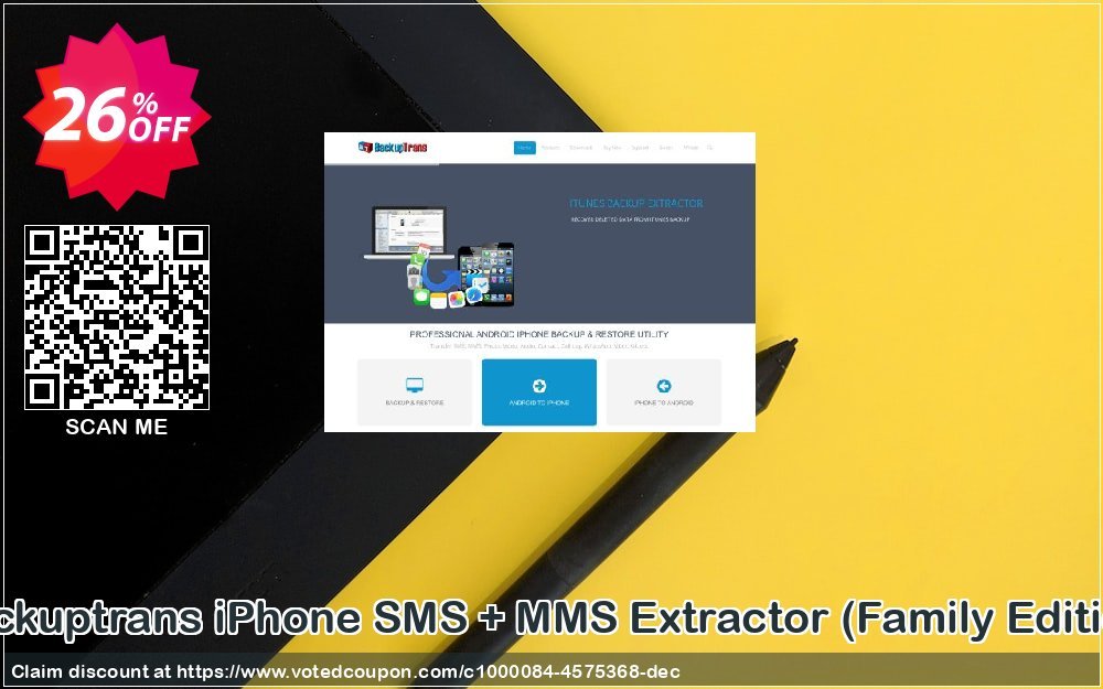 Backuptrans iPhone SMS + MMS Extractor, Family Edition  Coupon Code Apr 2024, 26% OFF - VotedCoupon