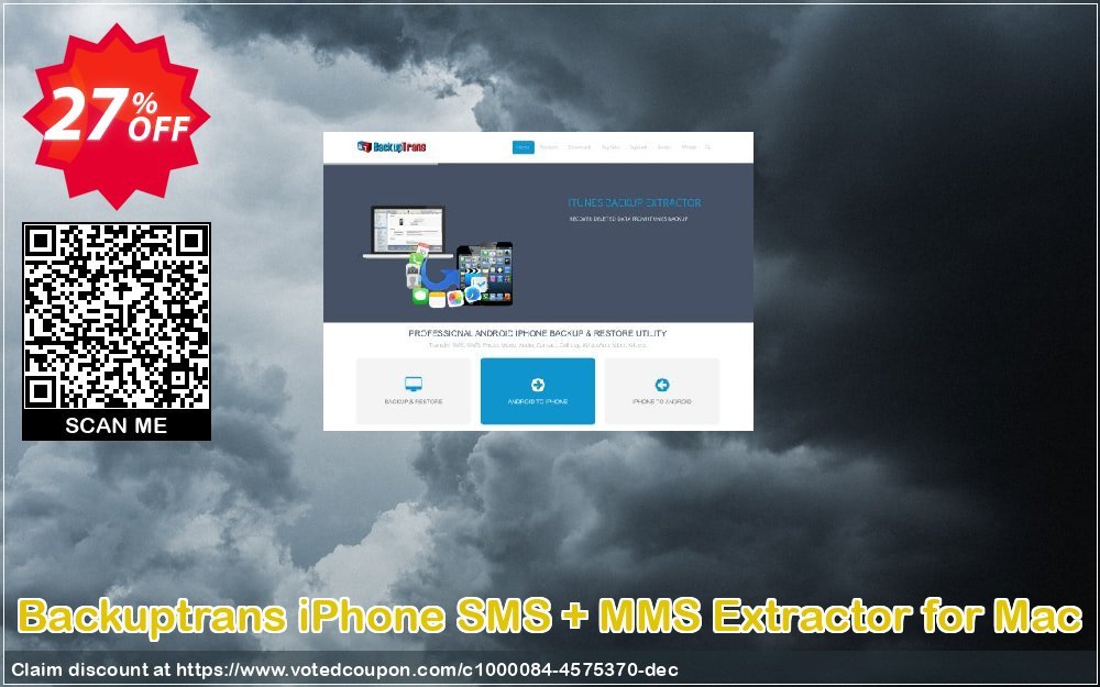 Backuptrans iPhone SMS + MMS Extractor for MAC Coupon Code Jun 2024, 27% OFF - VotedCoupon