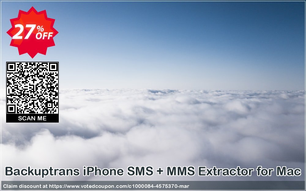 Backuptrans iPhone SMS + MMS Extractor for MAC Coupon Code Apr 2024, 27% OFF - VotedCoupon