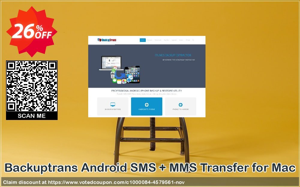 Backuptrans Android SMS + MMS Transfer for MAC Coupon Code Apr 2024, 26% OFF - VotedCoupon