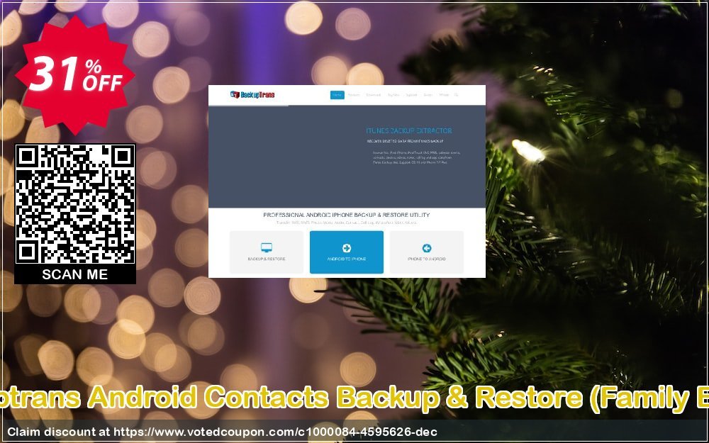 Backuptrans Android Contacts Backup & Restore, Family Edition  Coupon, discount Backuptrans Android Contacts Backup & Restore (Family Edition) wonderful discount code 2024. Promotion: awesome offer code of Backuptrans Android Contacts Backup & Restore (Family Edition) 2024