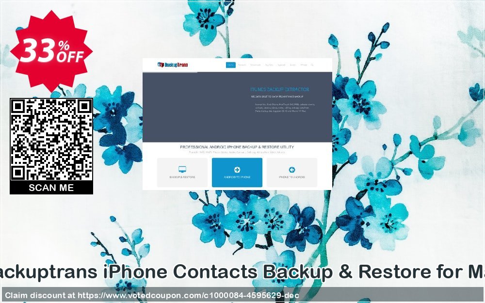 Backuptrans iPhone Contacts Backup & Restore for MAC Coupon Code Jun 2024, 33% OFF - VotedCoupon