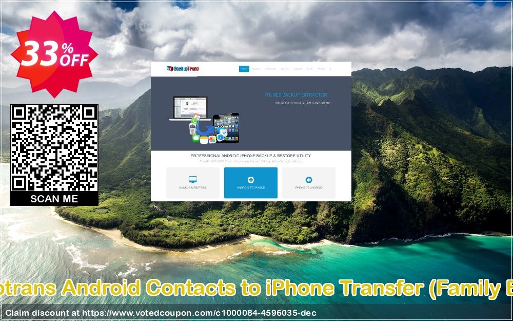 Backuptrans Android Contacts to iPhone Transfer, Family Edition  Coupon, discount Backuptrans Android Contacts to iPhone Transfer (Family Edition) big promotions code 2024. Promotion: best discounts code of Backuptrans Android Contacts to iPhone Transfer (Family Edition) 2024