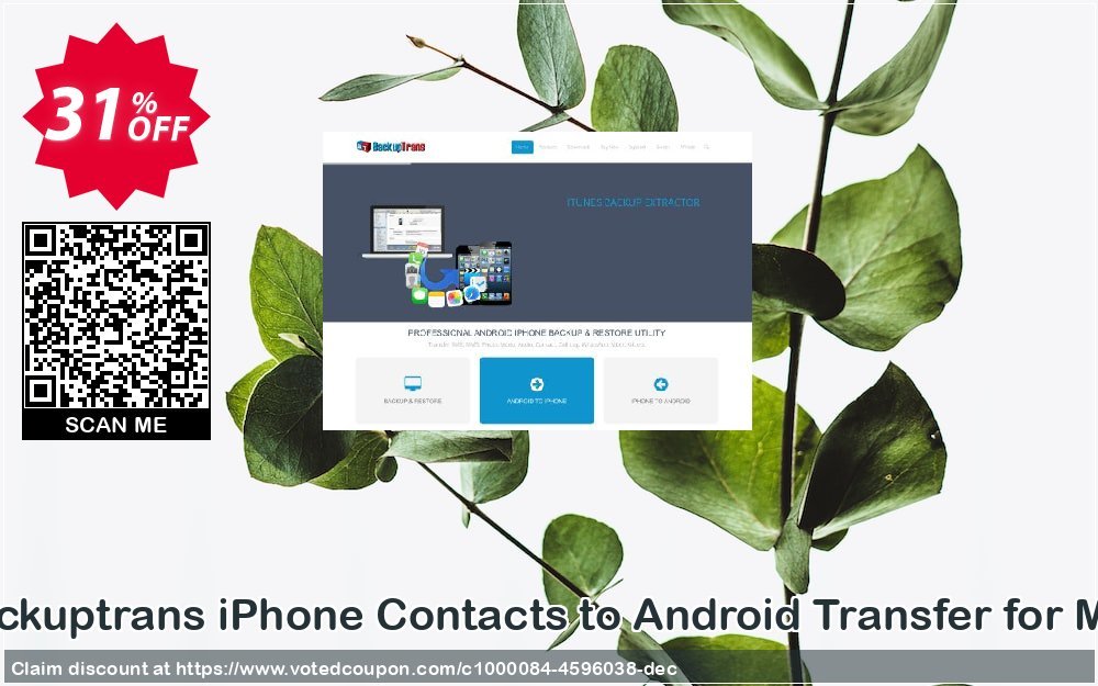 Backuptrans iPhone Contacts to Android Transfer for MAC Coupon Code Apr 2024, 31% OFF - VotedCoupon