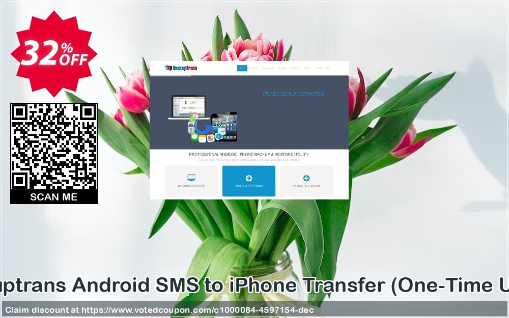 Backuptrans Android SMS to iPhone Transfer, One-Time Usage  Coupon Code Apr 2024, 32% OFF - VotedCoupon