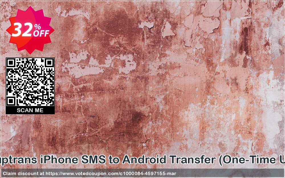 Backuptrans iPhone SMS to Android Transfer, One-Time Usage  Coupon, discount Backuptrans iPhone SMS to Android Transfer (One-Time Usage) marvelous promotions code 2024. Promotion: excellent discounts code of Backuptrans iPhone SMS to Android Transfer (One-Time Usage) 2024