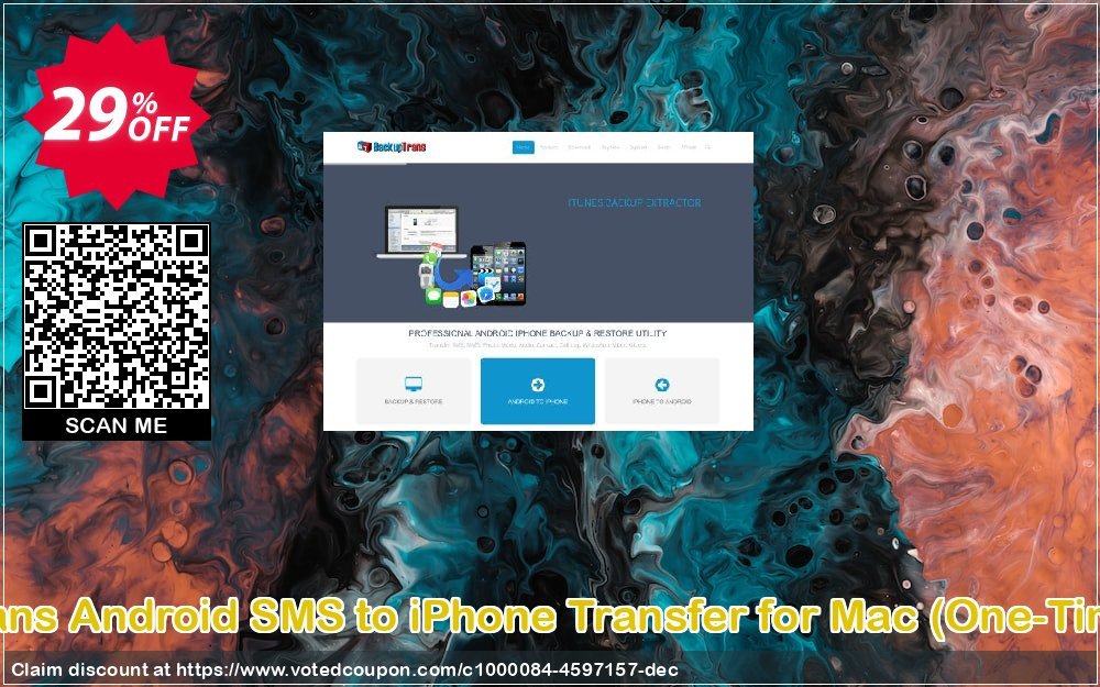 Backuptrans Android SMS to iPhone Transfer for MAC, One-Time Usage  Coupon Code Apr 2024, 29% OFF - VotedCoupon