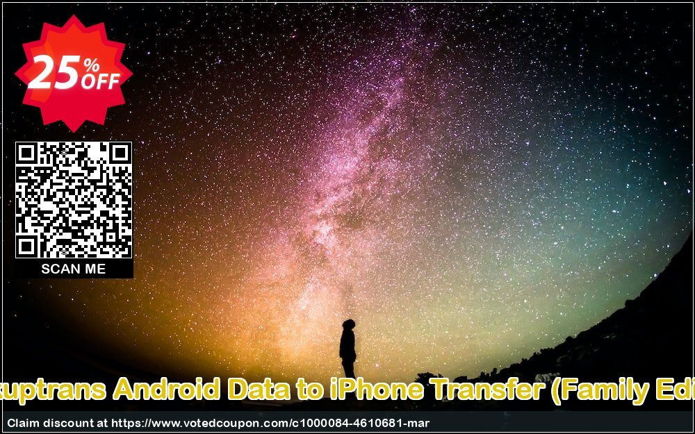 Backuptrans Android Data to iPhone Transfer, Family Edition  Coupon, discount Backuptrans Android Data to iPhone Transfer (Family Edition) awful deals code 2024. Promotion: wondrous sales code of Backuptrans Android Data to iPhone Transfer (Family Edition) 2024