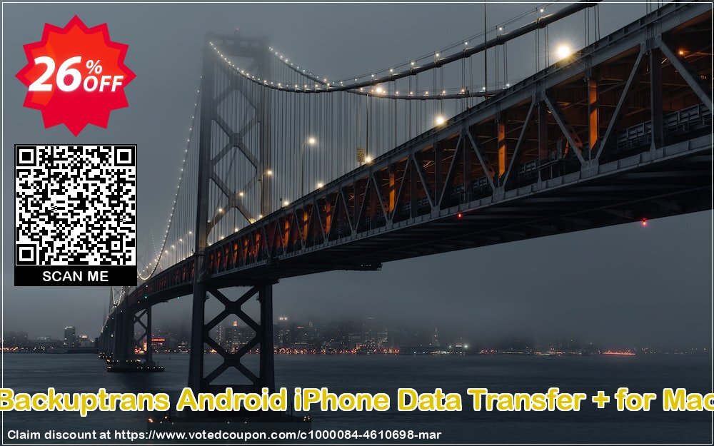 Backuptrans Android iPhone Data Transfer + for MAC Coupon Code Apr 2024, 26% OFF - VotedCoupon