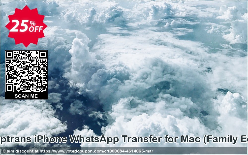 Backuptrans iPhone WhatsApp Transfer for MAC, Family Edition  Coupon Code May 2024, 25% OFF - VotedCoupon