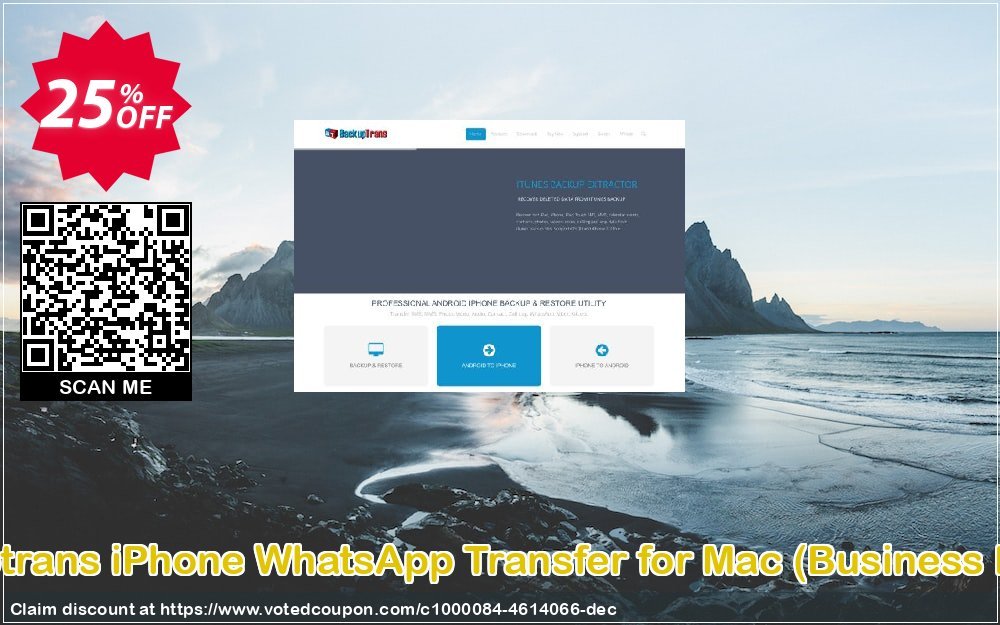 Backuptrans iPhone WhatsApp Transfer for MAC, Business Edition  Coupon Code Apr 2024, 25% OFF - VotedCoupon