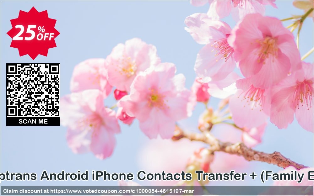 Backuptrans Android iPhone Contacts Transfer +, Family Edition  Coupon Code Apr 2024, 25% OFF - VotedCoupon