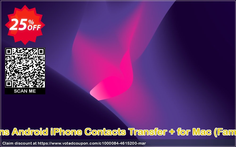 Backuptrans Android iPhone Contacts Transfer + for MAC, Family Edition  Coupon, discount Holiday Deals. Promotion: wonderful promo code of Backuptrans Android iPhone Contacts Transfer + for Mac (Family Edition) 2024