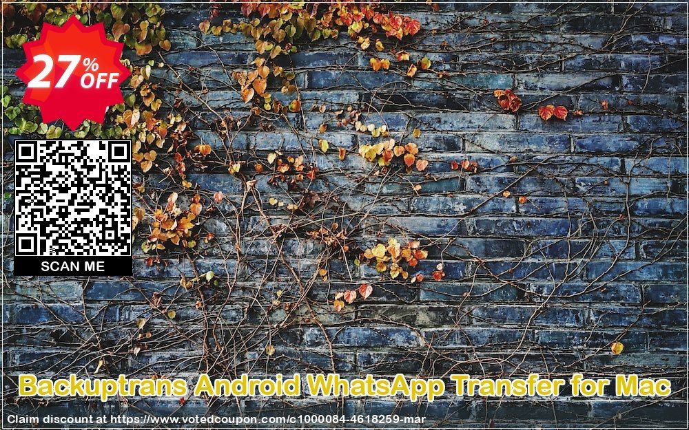 Backuptrans Android WhatsApp Transfer for MAC Coupon, discount Backuptrans Android WhatsApp Transfer for Mac(Personal Edition) amazing discounts code 2024. Promotion: wonderful promo code of Backuptrans Android WhatsApp Transfer for Mac(Personal Edition) 2024