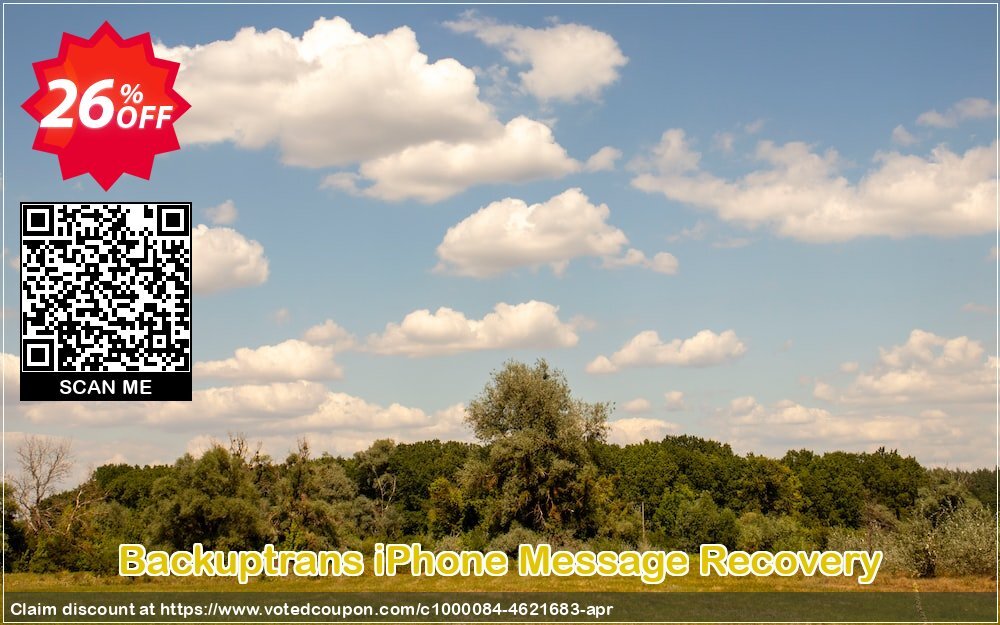 Backuptrans iPhone Message Recovery Coupon Code May 2024, 26% OFF - VotedCoupon