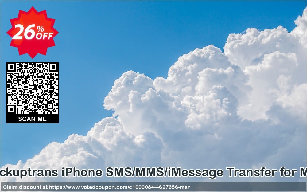 Backuptrans iPhone SMS/MMS/iMessage Transfer for MAC Coupon Code Apr 2024, 26% OFF - VotedCoupon