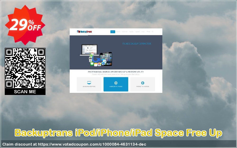 Backuptrans iPod/iPhone/iPad Space Free Up Coupon Code Apr 2024, 29% OFF - VotedCoupon