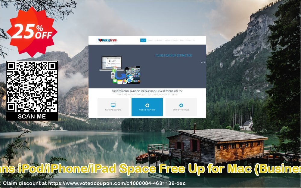 Backuptrans iPod/iPhone/iPad Space Free Up for MAC, Business Edition  Coupon Code May 2024, 25% OFF - VotedCoupon