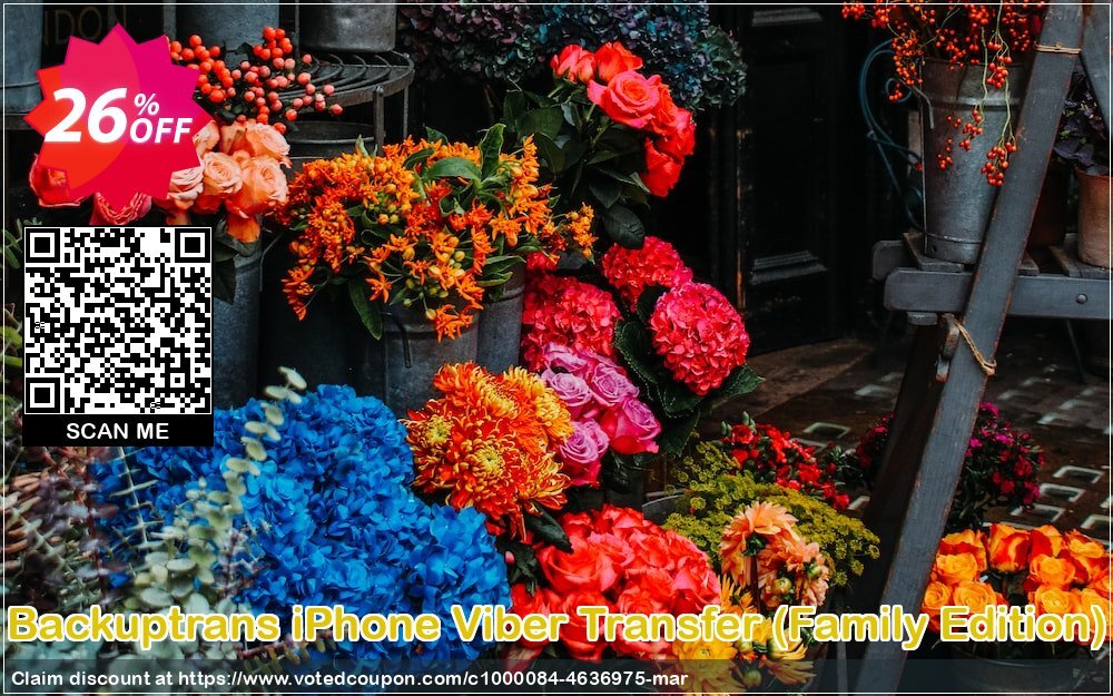 Backuptrans iPhone Viber Transfer, Family Edition  Coupon Code Apr 2024, 26% OFF - VotedCoupon