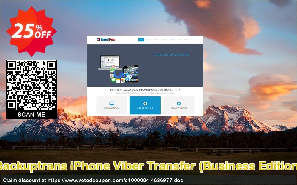 Backuptrans iPhone Viber Transfer, Business Edition  Coupon Code Apr 2024, 25% OFF - VotedCoupon