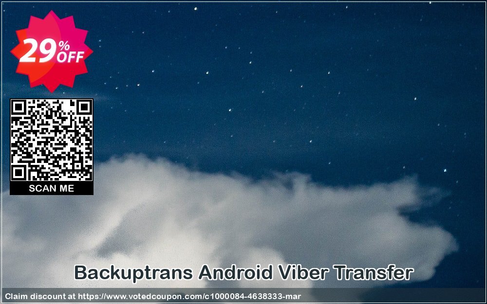 Backuptrans Android Viber Transfer Coupon, discount Backuptrans Android Viber Transfer (Personal Edition) hottest discount code 2024. Promotion: big offer code of Backuptrans Android Viber Transfer (Personal Edition) 2024