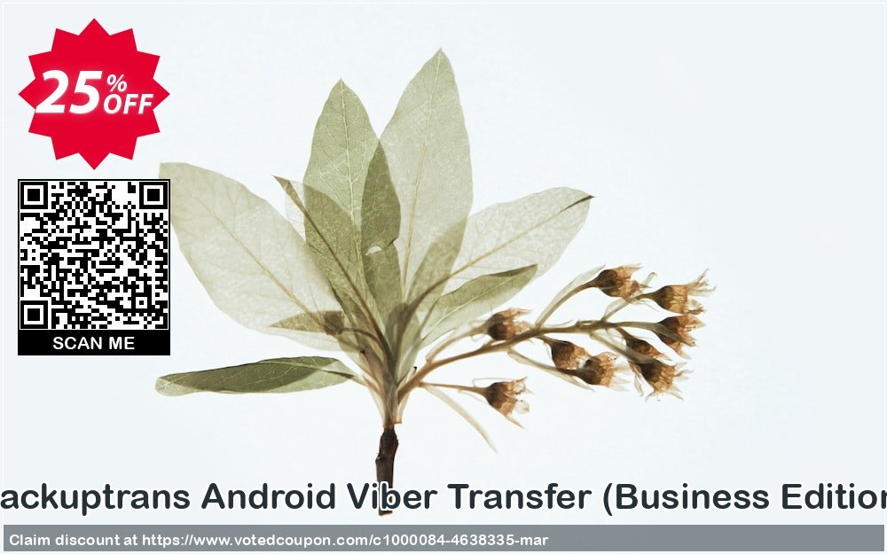 Backuptrans Android Viber Transfer, Business Edition  Coupon, discount Backuptrans Android Viber Transfer (Business Edition) exclusive discounts code 2024. Promotion: special promo code of Backuptrans Android Viber Transfer (Business Edition) 2024