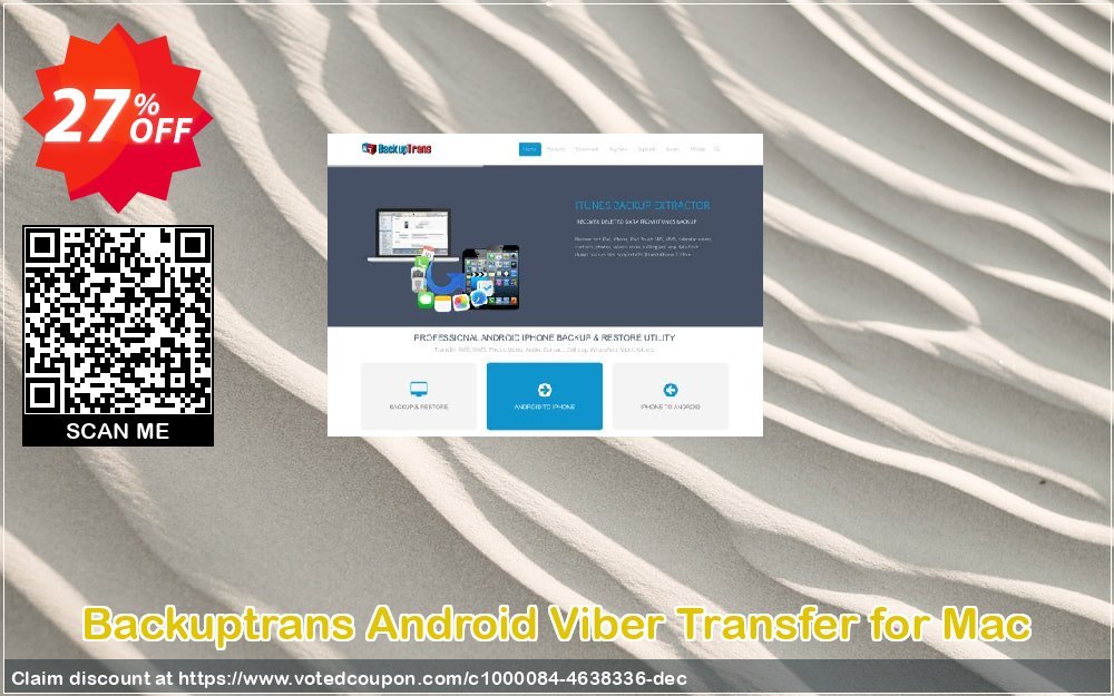 Backuptrans Android Viber Transfer for MAC Coupon Code May 2024, 27% OFF - VotedCoupon