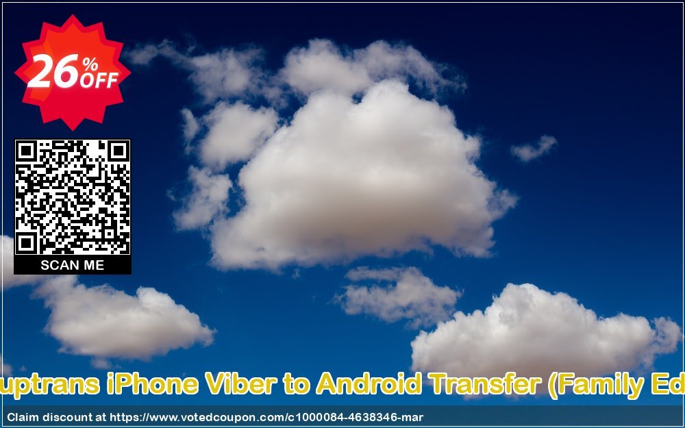 Backuptrans iPhone Viber to Android Transfer, Family Edition  Coupon Code Jun 2024, 26% OFF - VotedCoupon