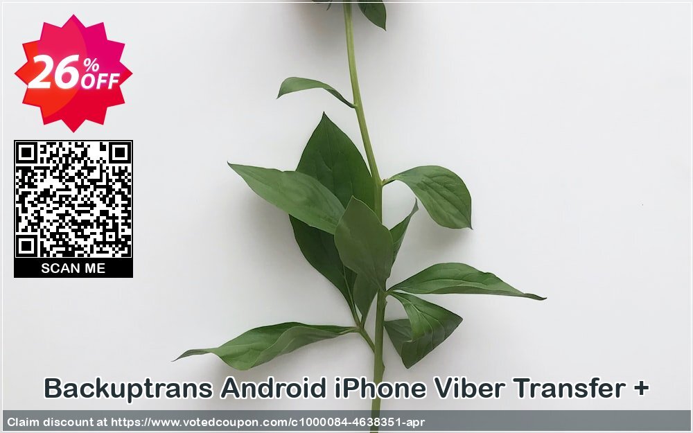 Backuptrans Android iPhone Viber Transfer + Coupon Code May 2024, 26% OFF - VotedCoupon