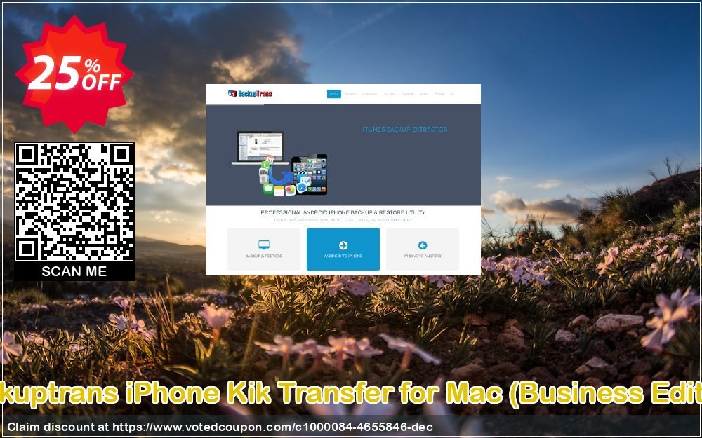 Backuptrans iPhone Kik Transfer for MAC, Business Edition  Coupon Code May 2024, 25% OFF - VotedCoupon
