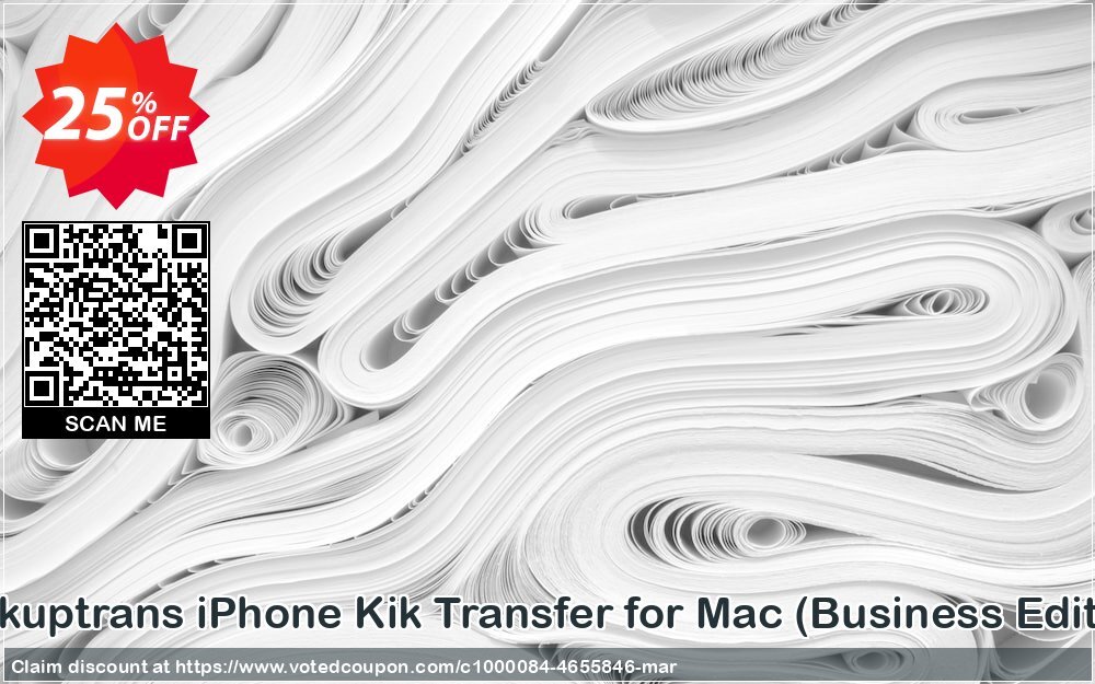 Backuptrans iPhone Kik Transfer for MAC, Business Edition  Coupon Code Apr 2024, 25% OFF - VotedCoupon