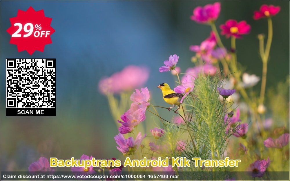 Backuptrans Android Kik Transfer Coupon, discount Backuptrans Android Kik Transfer (Personal Edition) amazing promotions code 2024. Promotion: awful discounts code of Backuptrans Android Kik Transfer (Personal Edition) 2024