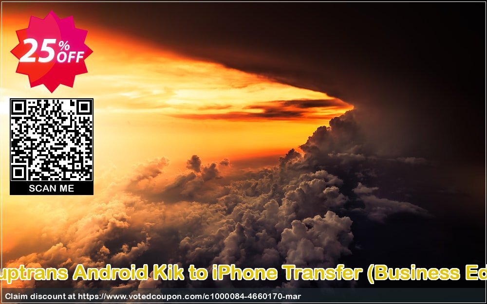 Backuptrans Android Kik to iPhone Transfer, Business Edition  Coupon, discount Backuptrans Android Kik to iPhone Transfer (Business Edition) impressive sales code 2024. Promotion: stirring promotions code of Backuptrans Android Kik to iPhone Transfer (Business Edition) 2024