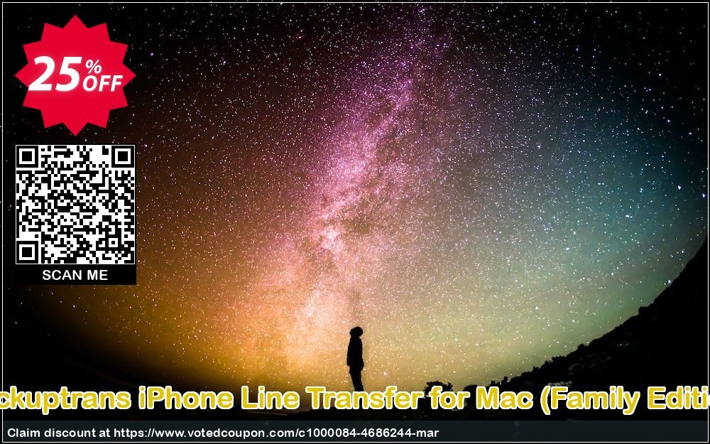 Backuptrans iPhone Line Transfer for MAC, Family Edition  Coupon Code Apr 2024, 25% OFF - VotedCoupon