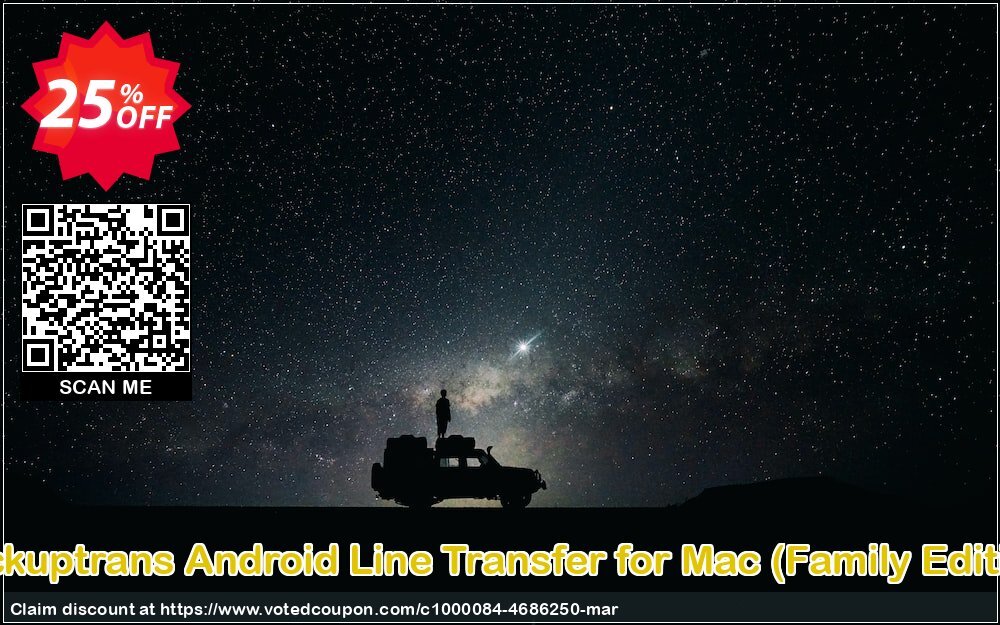 Backuptrans Android Line Transfer for MAC, Family Edition  Coupon, discount Backuptrans Android Line Transfer for Mac (Family Edition) imposing discounts code 2024. Promotion: staggering promo code of Backuptrans Android Line Transfer for Mac (Family Edition) 2024