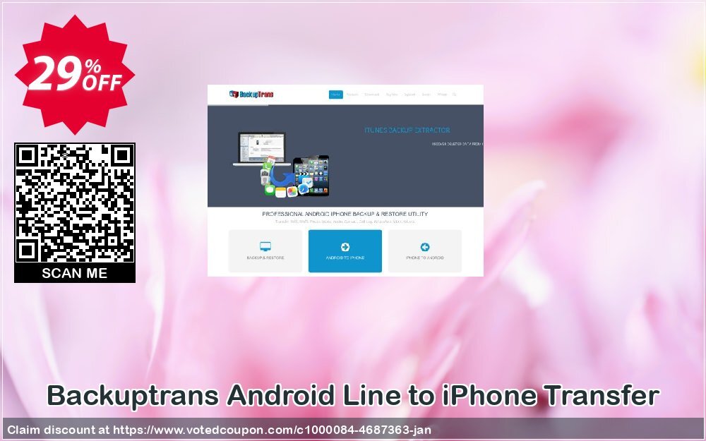 Backuptrans Android Line to iPhone Transfer Coupon, discount Backuptrans Android Line to iPhone Transfer (Personal Edition) awful discounts code 2024. Promotion: wondrous promo code of Backuptrans Android Line to iPhone Transfer (Personal Edition) 2024