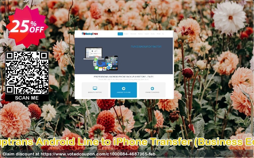 Backuptrans Android Line to iPhone Transfer, Business Edition  Coupon Code Apr 2024, 25% OFF - VotedCoupon