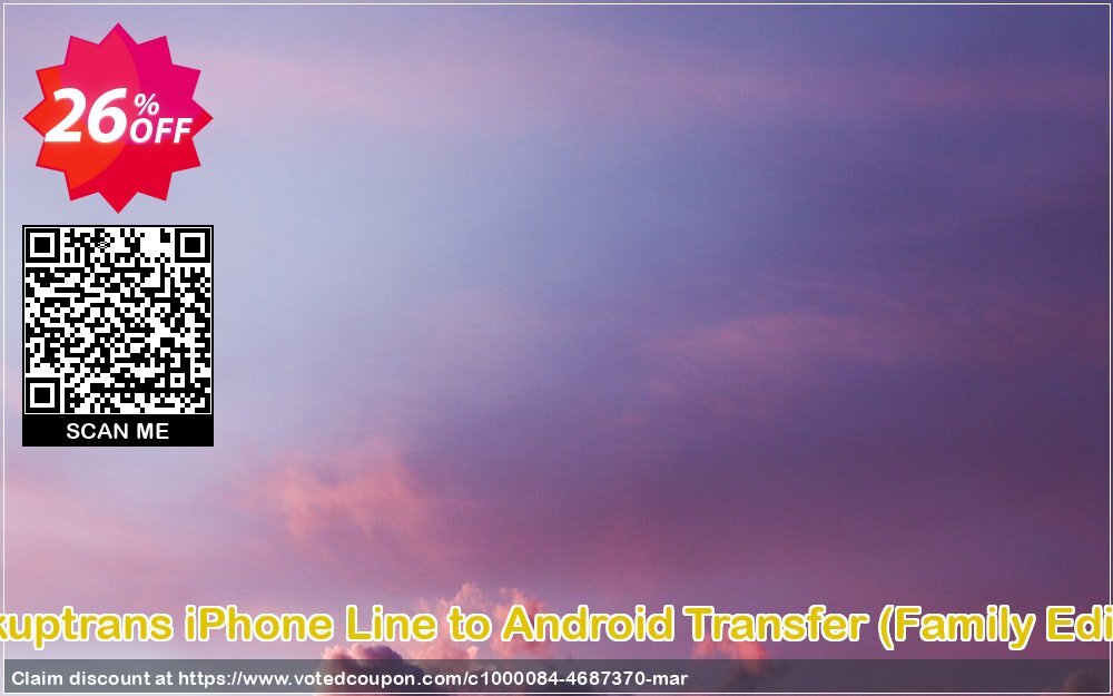 Backuptrans iPhone Line to Android Transfer, Family Edition  Coupon Code Apr 2024, 26% OFF - VotedCoupon