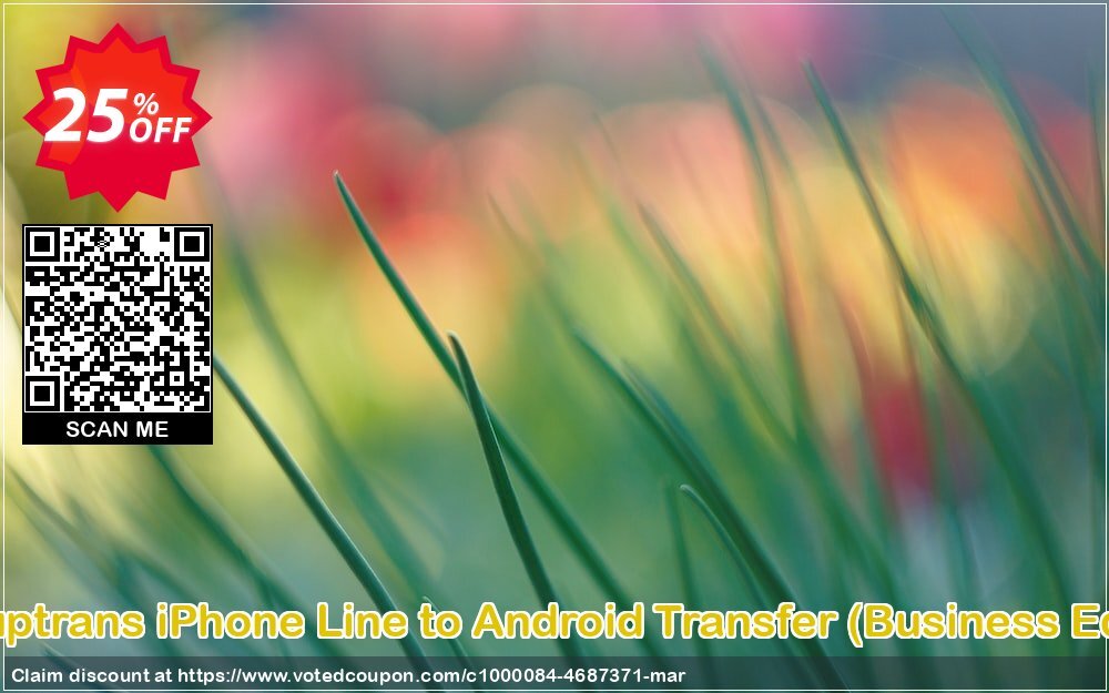 Backuptrans iPhone Line to Android Transfer, Business Edition  Coupon, discount Backuptrans iPhone Line to Android Transfer (Business Edition) exclusive promotions code 2024. Promotion: special discounts code of Backuptrans iPhone Line to Android Transfer (Business Edition) 2024