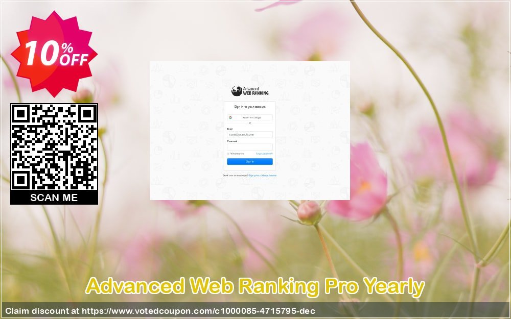 Advanced Web Ranking Pro Yearly Coupon, discount Advanced Web Ranking Pro Yearly super offer code 2023. Promotion: super offer code of Advanced Web Ranking Pro Yearly 2023