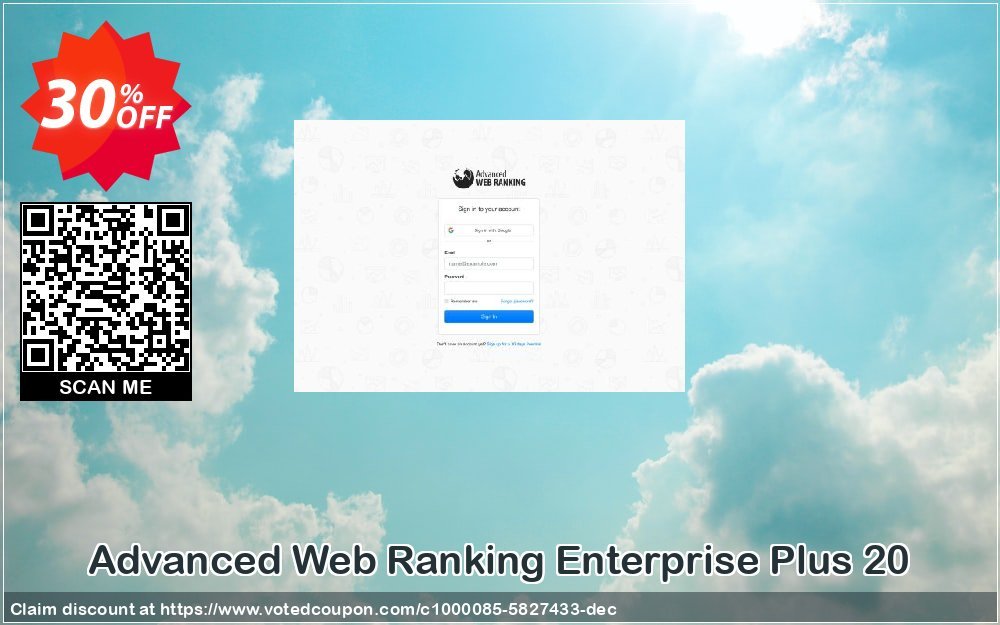 Advanced Web Ranking Enterprise Plus 20 Coupon, discount Advanced Web Ranking Enterprise Plus 20 big discounts code 2023. Promotion: big discounts code of Advanced Web Ranking Enterprise Plus 20 2023