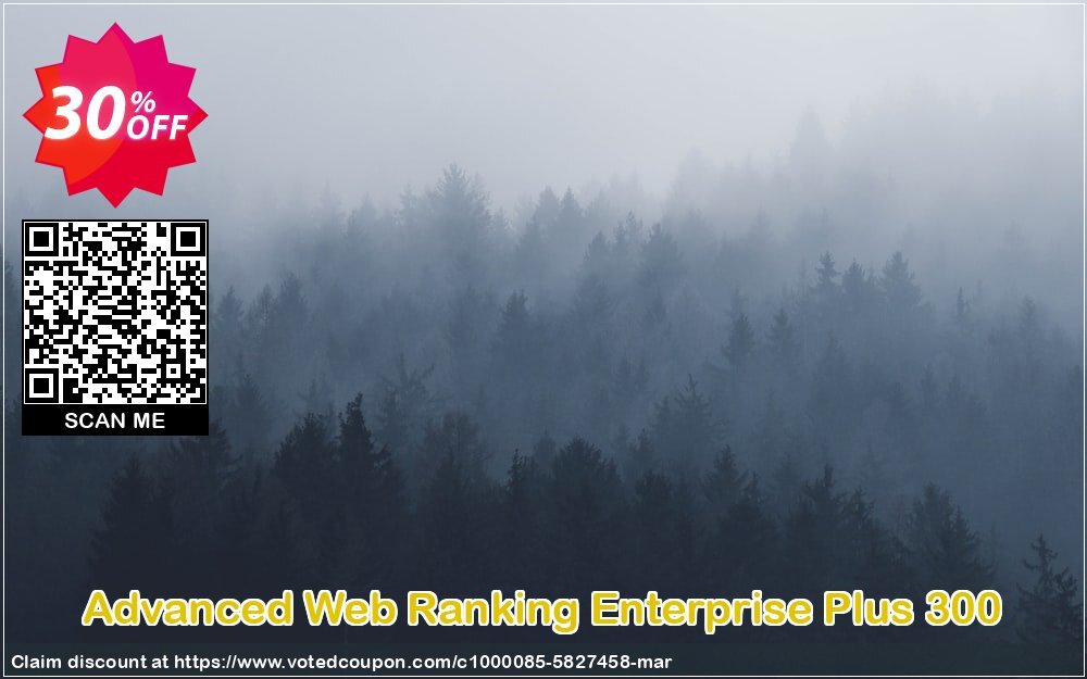 Advanced Web Ranking Enterprise Plus 300 Coupon, discount Advanced Web Ranking Enterprise Plus 300 special offer code 2024. Promotion: special offer code of Advanced Web Ranking Enterprise Plus 300 2024