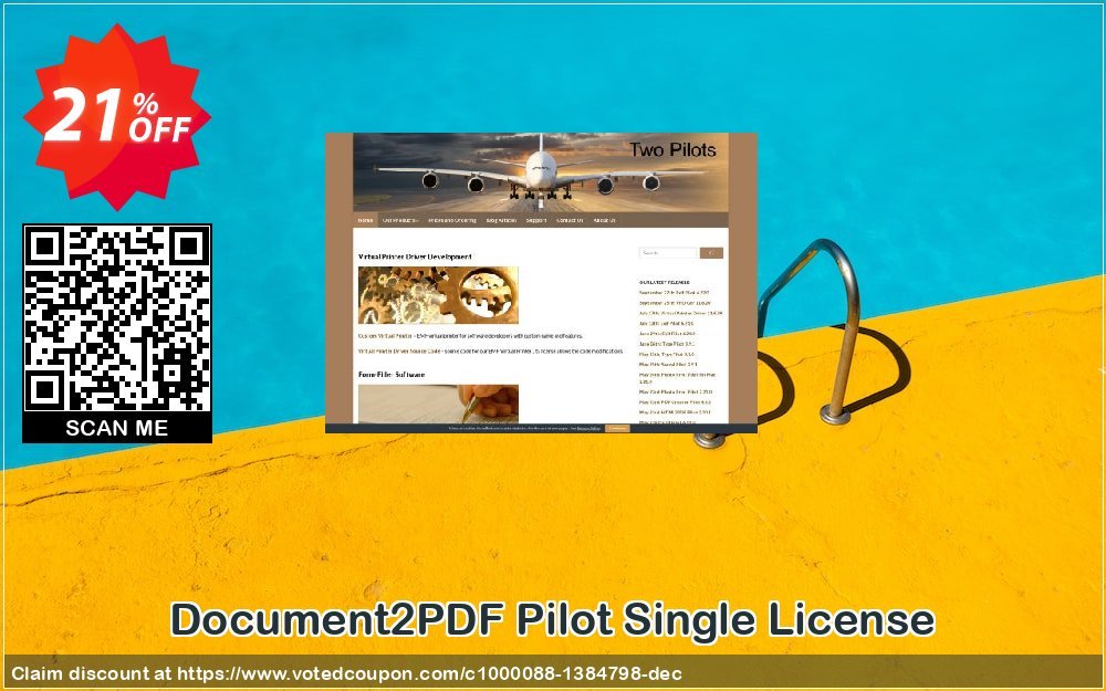Document2PDF Pilot Single Plan Coupon, discount Document2PDF Pilot Single License Wonderful discount code 2023. Promotion: best promo code of Document2PDF Pilot Single License 2023
