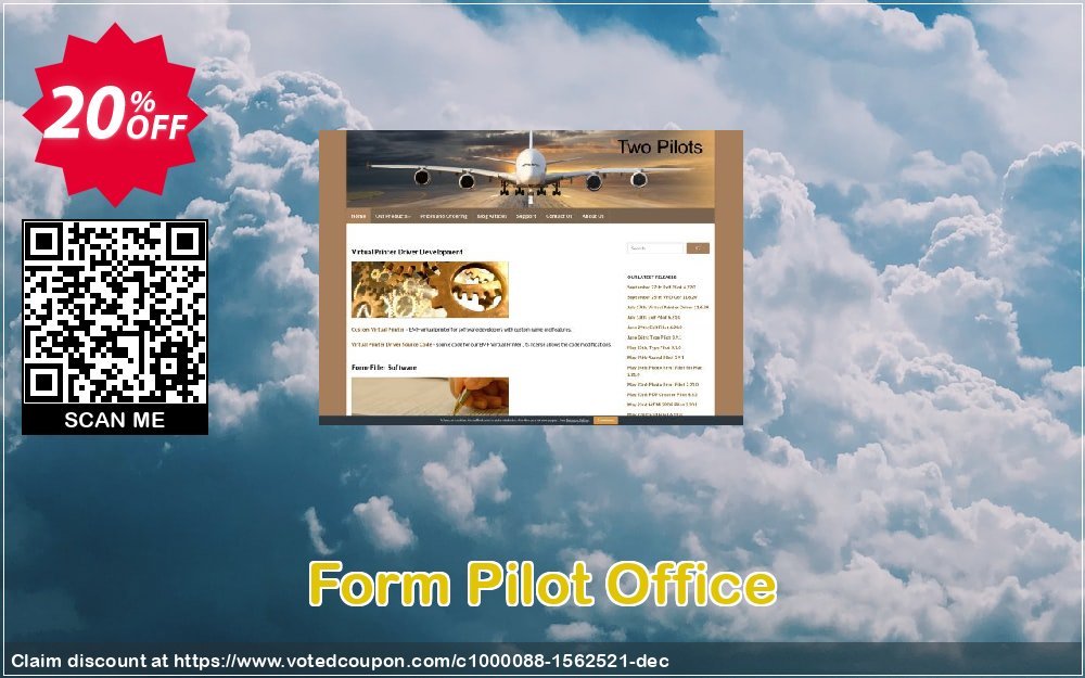 Form Pilot Office Coupon, discount Form Pilot Office hottest promo code 2023. Promotion: hottest promo code of Form Pilot Office 2023