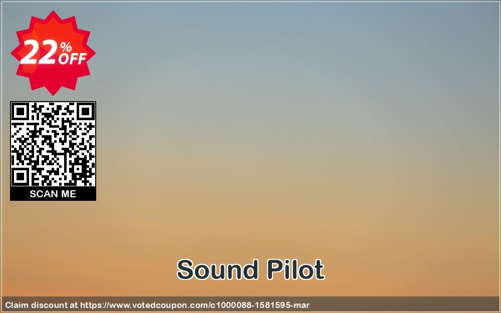 Sound Pilot Coupon, discount Sound Pilot Dreaded offer code 2024. Promotion: staggering discount code of Sound Pilot 2024