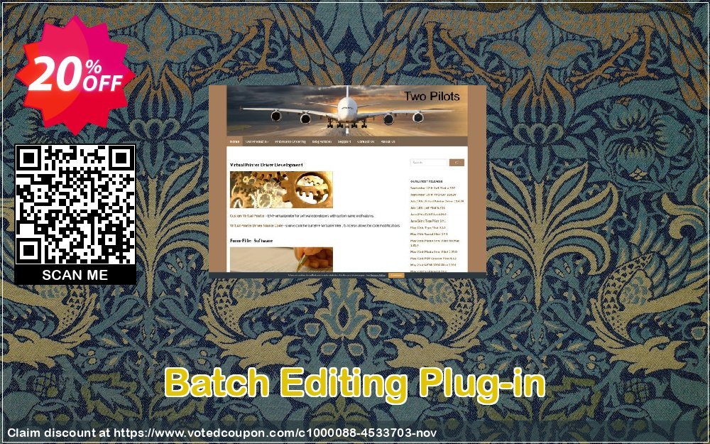Batch Editing Plug-in Coupon, discount Batch Editing Plug-in Exclusive sales code 2023. Promotion: amazing deals code of Batch Editing Plug-in 2023