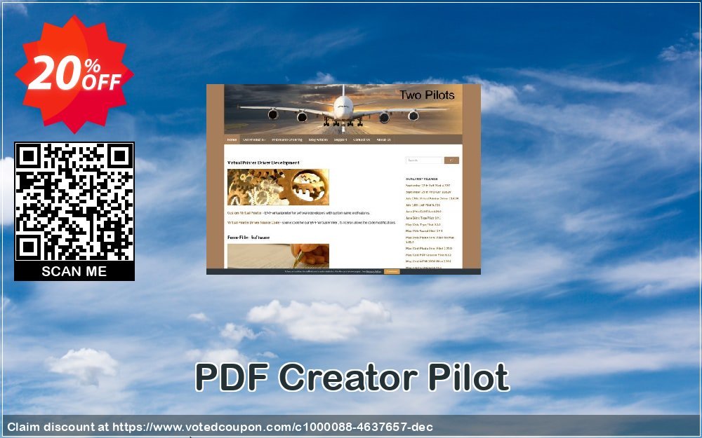 PDF Creator Pilot Coupon, discount PDF Creator Pilot wondrous deals code 2023. Promotion: wondrous deals code of PDF Creator Pilot 2023